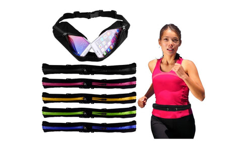 Sportski pojas sa 2 pretinca za mobitel, MP3 player i sl. u bojama