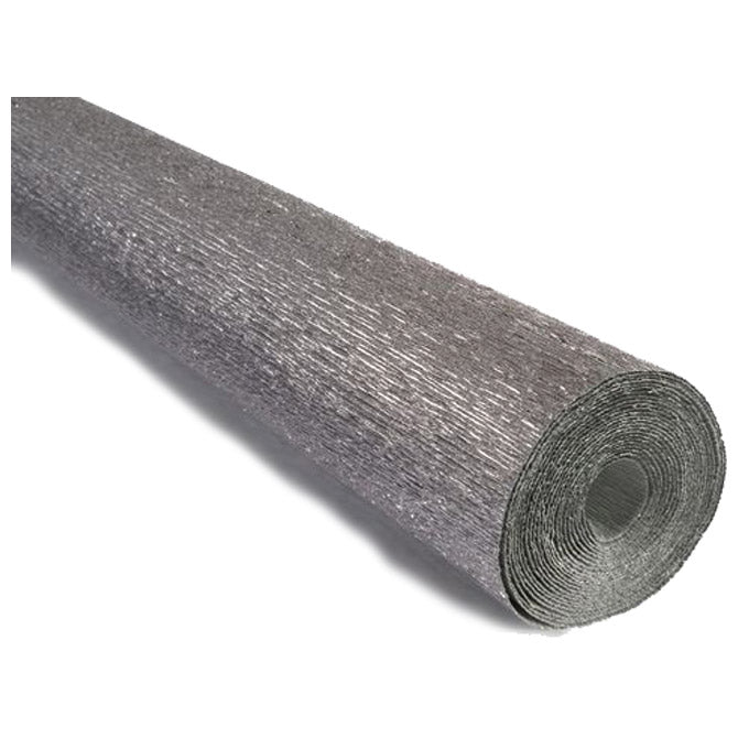 Papir krep 180g 50x250cm cartotecnica rossi 802 metalik srebrna