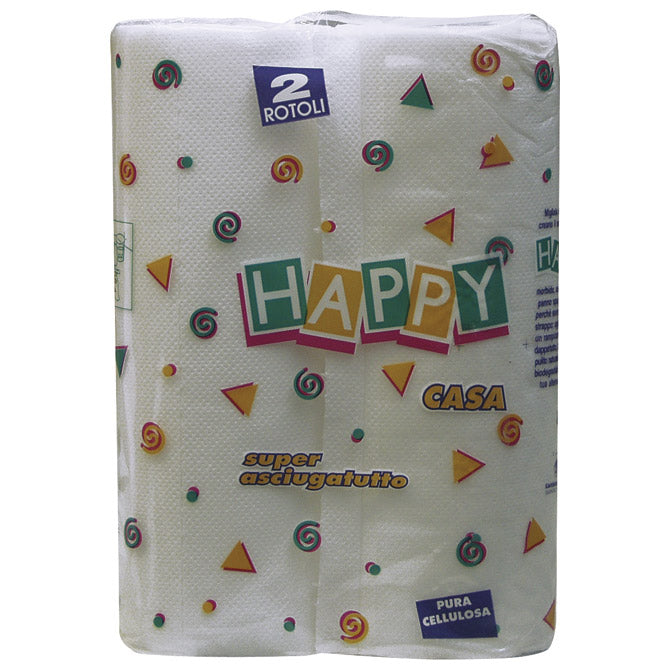 PAPIRNATA BRISAČA JASTUČNA 30CM DVOJNA PK2 HAPPY CARTINDUSTRIA VENETA BELA