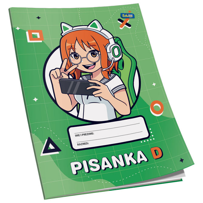 Obrazac školski pisanka "D" za 4razred Educa