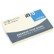 Samolepilni blok 50x75mm 100l global notes 5656-01 rumeni