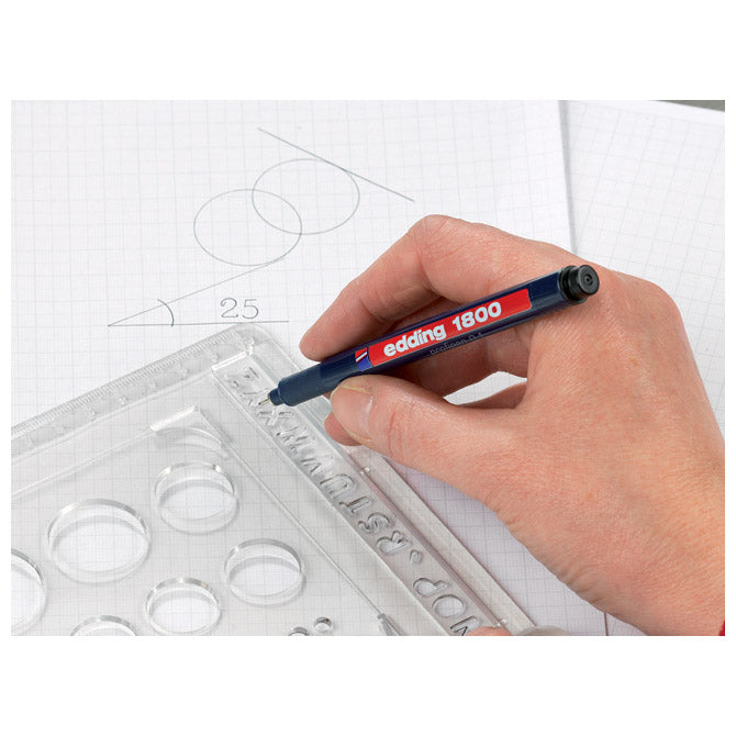 FLOMASTER ZA TEHNIČKO CRTANJE PROFIPEN 0,1MM EDDING 1800 CRNI