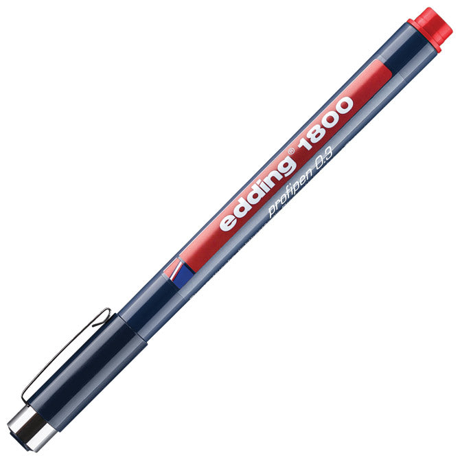 FLOMASTER ZA TEHNIČKO CRTANJE PROFIPEN 0,3MM EDDING 1800 CRVENI