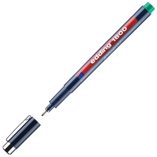 TEHNIČNI FLOMASTER PROFIPEN 0,7MM EDDING 1800 ZELENI