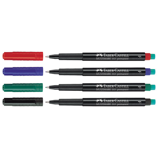 MARKER PERMANENTNI 0,6MM MULTIMARK FABER CASTELL 151304/4BOJE