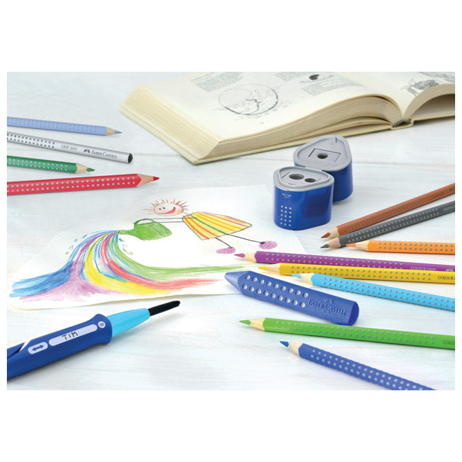 GUMICA GRIP 2001 FABER CASTELL 187101 CRVENA/PLAVA