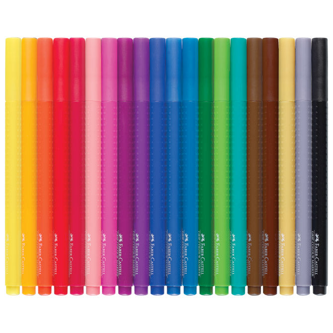 Flomaster šolski 20barv Grip Faber-Castell 155320 blister