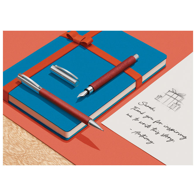 NALIVNIK LESENO OHIŠJE (LES HRUŠKE) AMBITION (M) FABER CASTELL 148180-SELECTIVE RJAVE