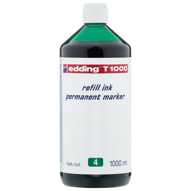 TINTA ZA MARKER PERMANENTNI 1000ML EDDING T1000 ZELENA