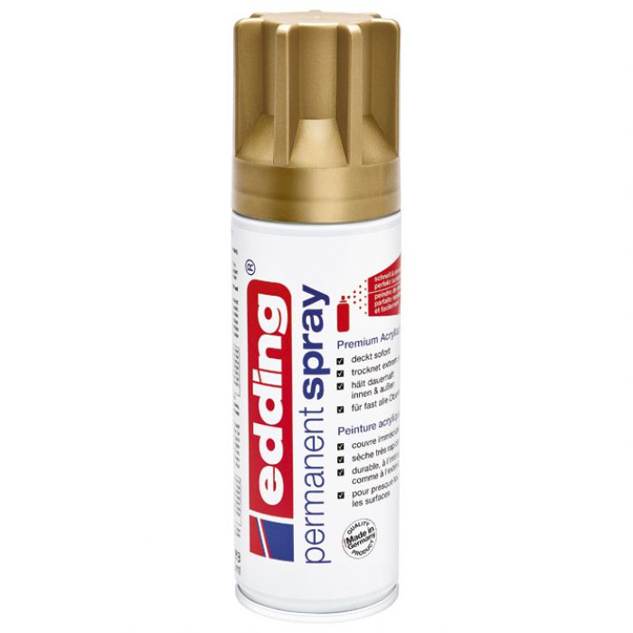 BOJA AKRILNA U SPREJU 200ML PERMANENTNA EDDING 5200924 MAT ZLATNA