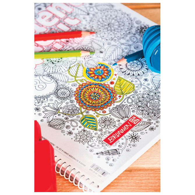 KOLEDARSKI BLOK A4 KARO 80L PERFORACIJA PLUS 4 LUKNJE ZENART FLORAL BRUNNEN 10-67428