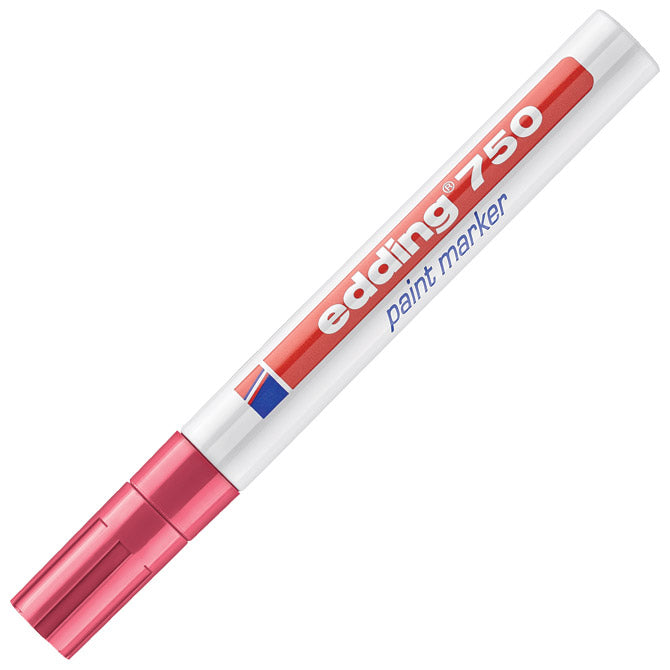 Marker permanentni lakirajući 2-4mm edding 750 crveni