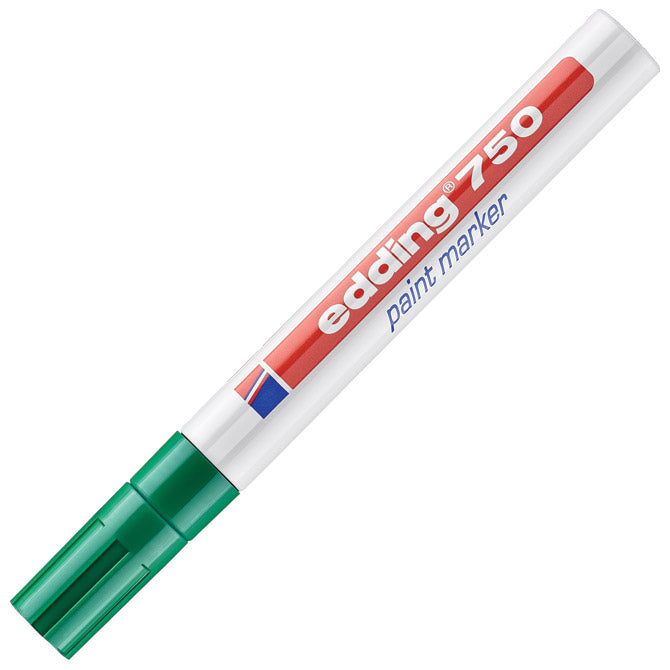 Marker permanentni lakirajući 2-4mm edding 750 zeleni