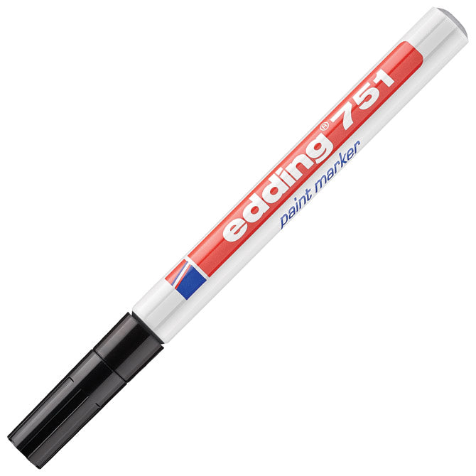 Marker permanentni lakirajući 1-2mm edding 751 crni
