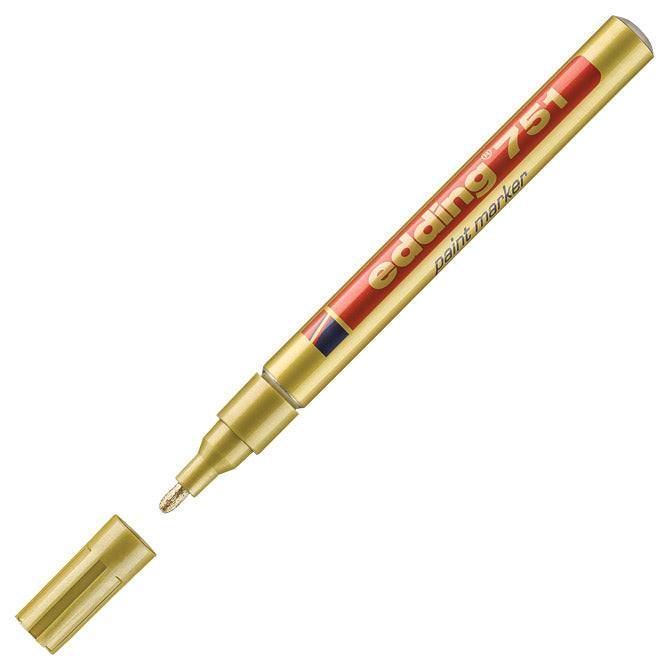 Marker trajni lakirni 1-2mm edding 751 zlati