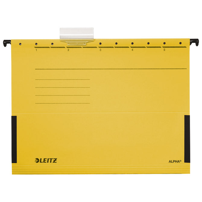 Viseca mapa 33-v s platnom alpha leitz 19860115 rumena