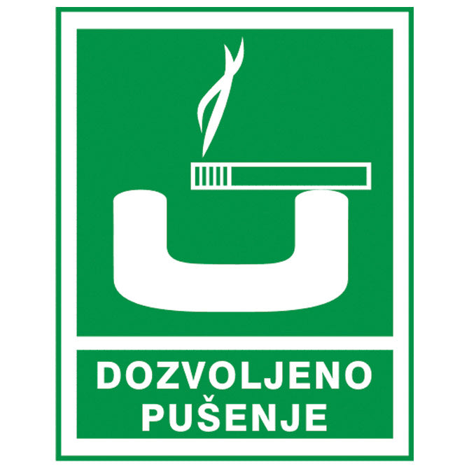 NALJEPNICE "DOZVOLJENO PUŠENJE" SIMBOL 3263