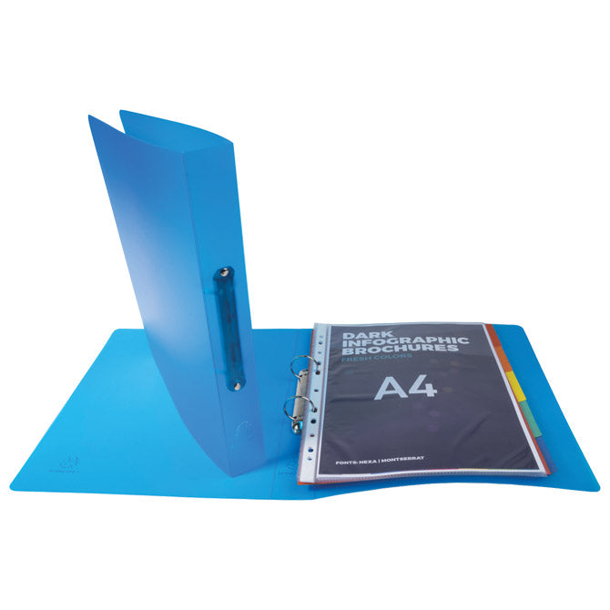 Mapa vložna 2ringa-fi30mm A4 pp Chromaline Exacompta 54369E sortirano prozorna