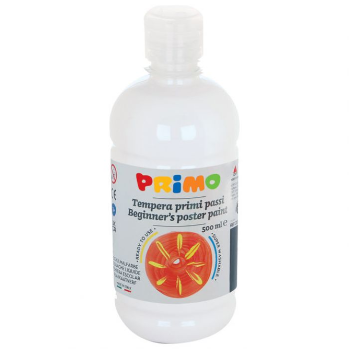 BOJA TEMPERA  0,5 LITRE PRIMO BASE 202BR500100 BIJELA