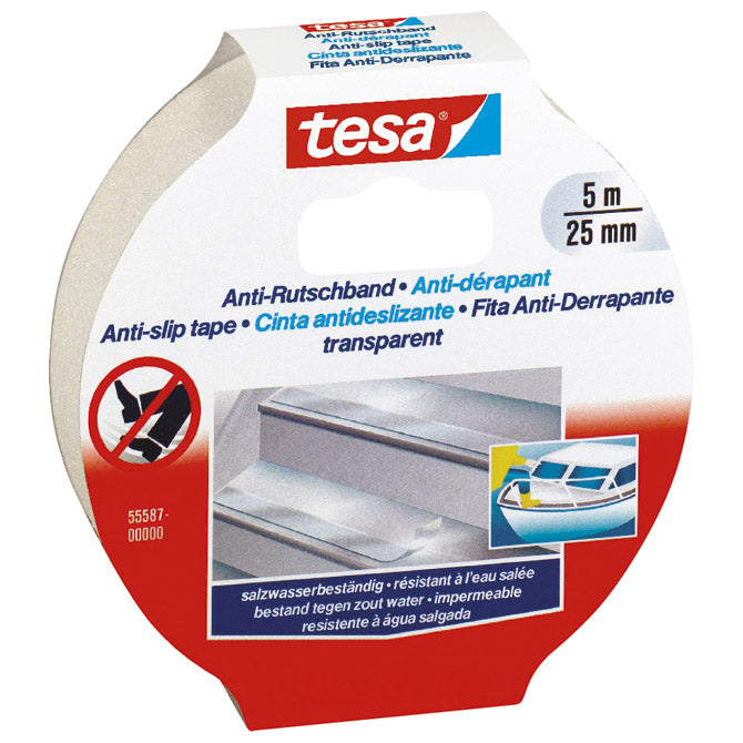 TRAKA LJEPLJIVA ANTIKLIZNA 25MM/5M TESA 55587 BIJELA BLISTER