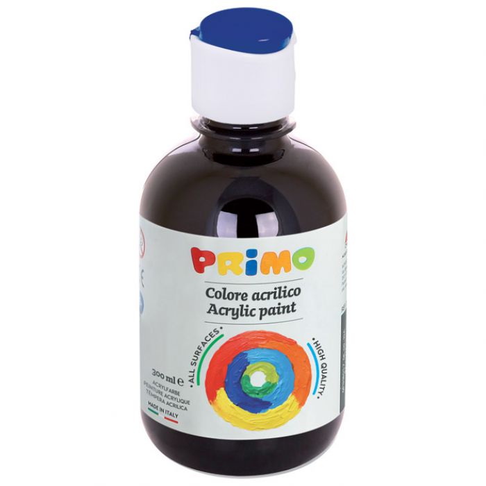 BOJA TEMPERA AKRILNA 300ML PRIMO 400TA300800 CRNA
