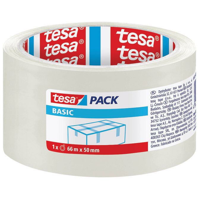 Traka ljepljiva 50mm/66m akrilna hot melt basic tesa 58570 prozirna