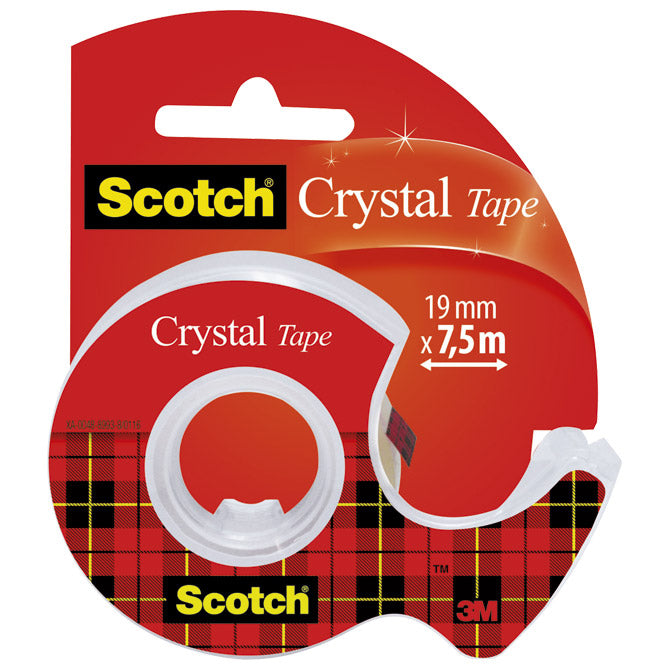 Traka ljepljiva nevidljiva 19mm/ 7,5m scotch crystal 3m.blister