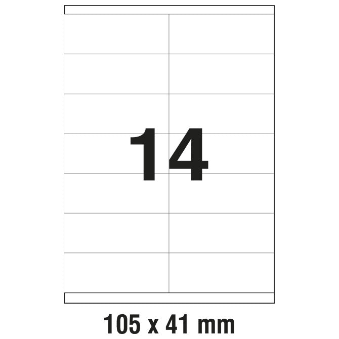 ETIKETE ILK 105X41MM PK100L ZWECKFORM 3477