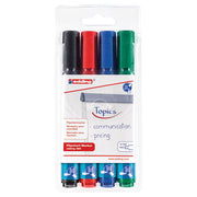 Marker za flipchart 1,5-3mm Edding 380/4barve
