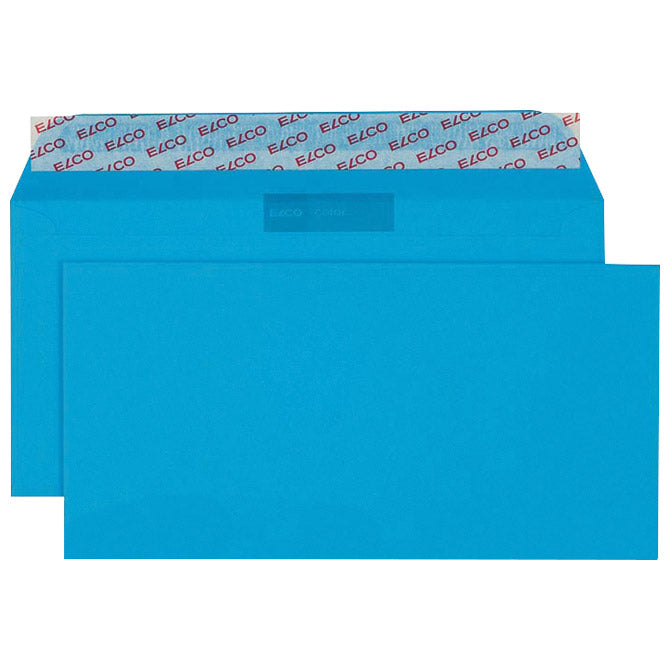 Ovojnice v barvi 11x23cm strip pk25 elco modre
