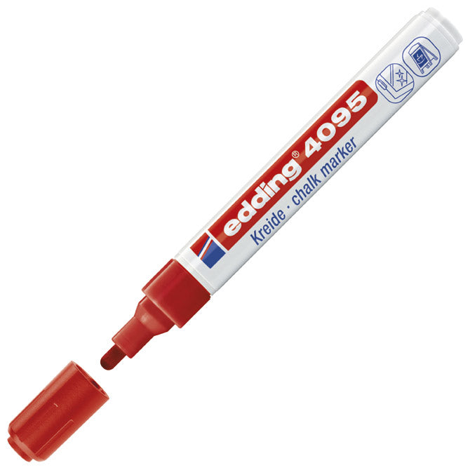 MARKER-KREDA ZA STEKLO 2-3MM EDDING 4095 RDEČI