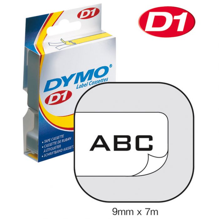 VRPCA D1  9 MMX7M DYMO 40913 CRNO-BIJELA
