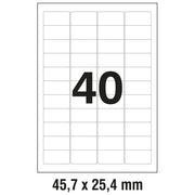 ETIKETE LK  45,7X25,4MM POLYESTER PK25L ZWECKFORM L4770-25 PROZIRNE