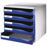 KUTIJA S  5 LADICA POST SET LEITZ 52800035 PLAVA