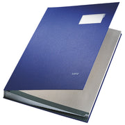 MAPA S PODPISOM Z OKNOM LEITZ 57000135 MODRA