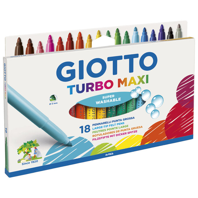 ŠOLSKI FLOMASTRI 18 BARV GIOTTO MAXI FILA 076300 BLISTER