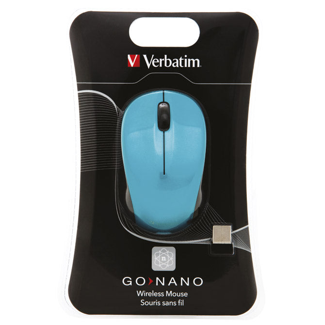 MIŠ USB 3GUMBI OPTIČNI BREZŽIČNI VERBATIM 49044 MODRI BLISTER