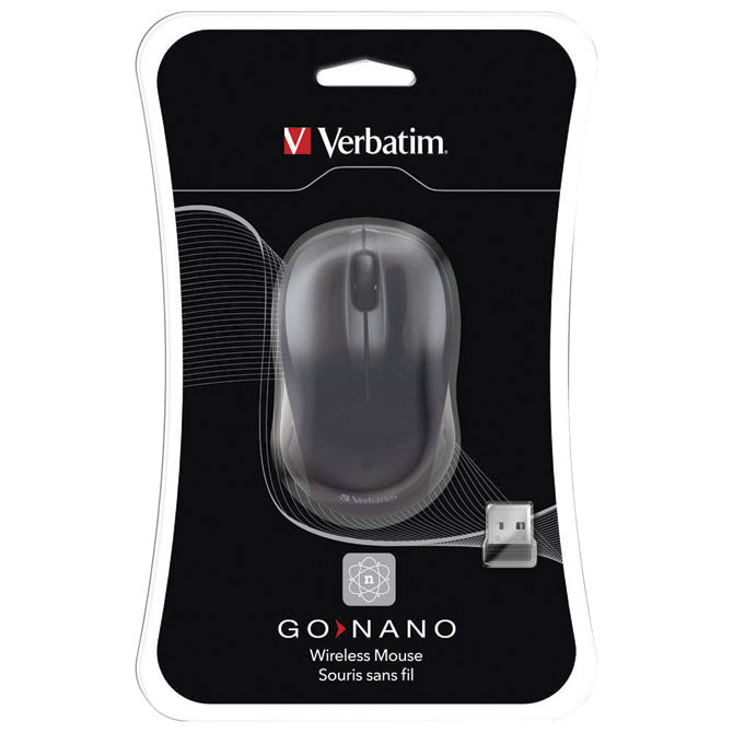 MIŠ USB 3GUMBI OPTIČNI BREZŽIČNI VERBATIM 49042 ČRNI BLISTER
