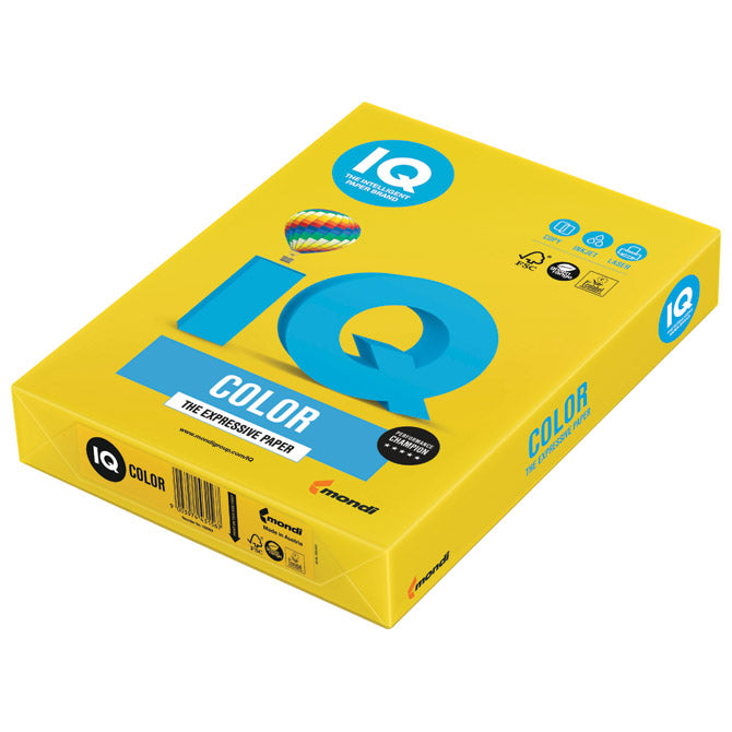 PAPIR ILK IQ INTENZIV A4  80G PK500 MONDI IG50 INTENZIVNO ŽUTI