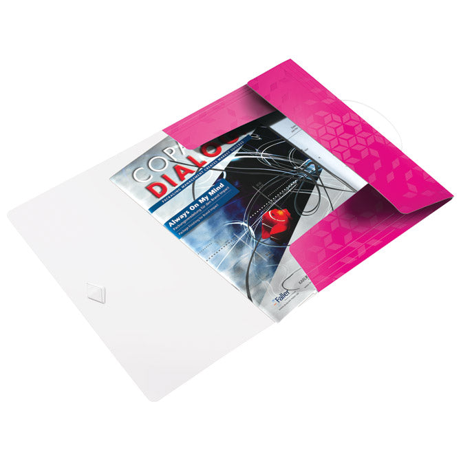 FASCIKL KLAPA S GUMICOM PP A4 WOW LEITZ 45990123 ROZI