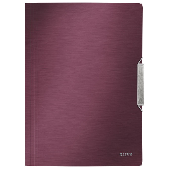 FASCIKL KLAPA S GUMICOM PP A4 STYLE LEITZ 39770028 BORDO
