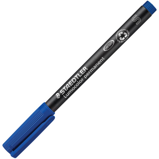 MARKER PERMANENTNI 0,4MM RECIKLIRANI LUMOCOLOR STAEDTLER 313-3 PLAVI