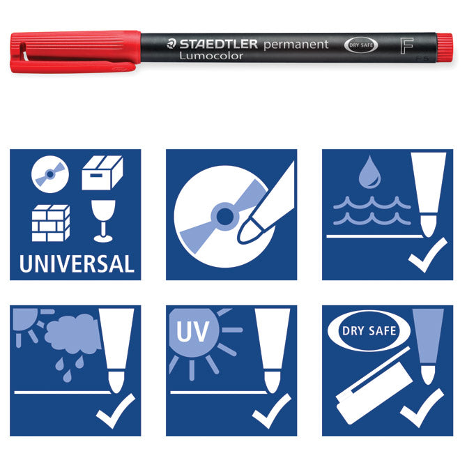 PERMANENTNI MARKER 0,6MM PK4 RECIKLIRANI LUMOCOLOR STAEDTLER 318 WP4