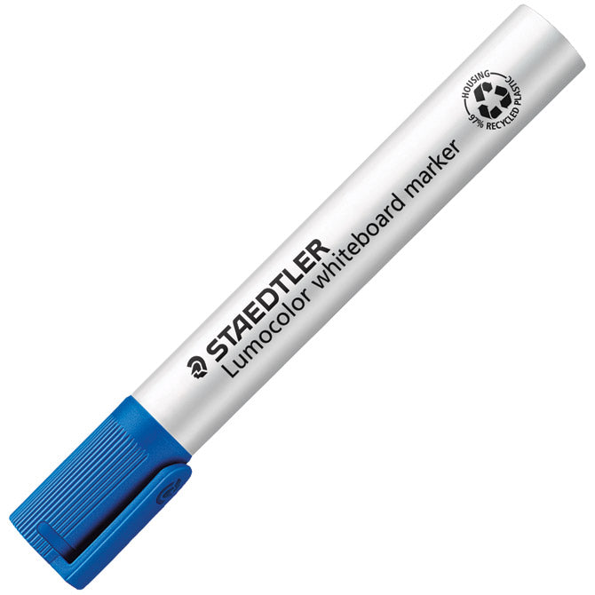 MARKER ZA BIJELU PLOČU 2MM RECIKLIRANI LUMOCOLOR STAEDTLER 351-3 PLAVI
