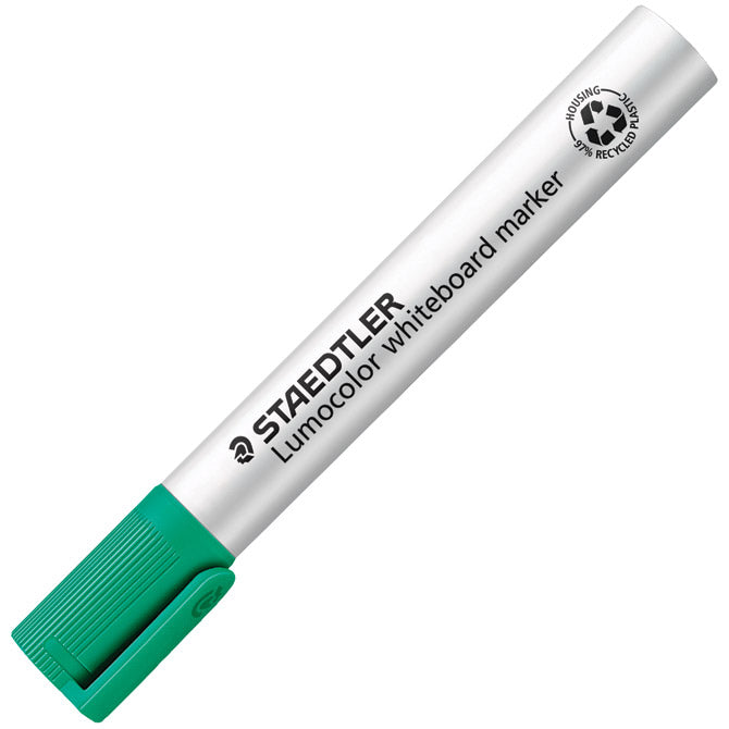 MARKER ZA BIJELU PLOČU 2MM RECIKLIRANI LUMOCOLOR STAEDTLER 351-5 ZELENI