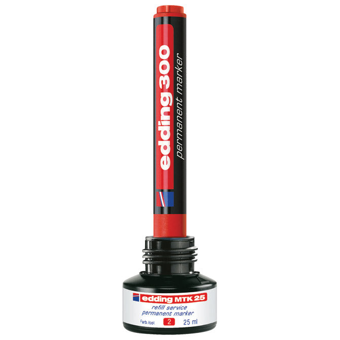 TINTA ZA MARKER PERMANENTNI   25ML EDDING MTK25 CRVENA