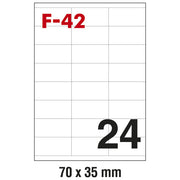 ETIKETE ILK 70X35MM PK100L FORNAX F-42