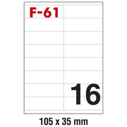 ETIKETE ILK 105X35MM PK100L FORNAX F-61