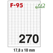 ETIKETE ILK  17,8X10MM ODLJEPLJIVE PK100L FORNAX F-95