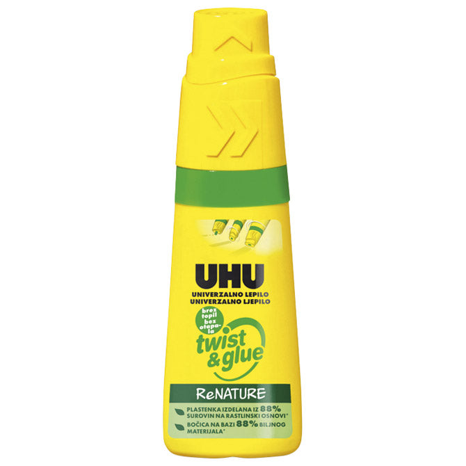 LJEPILO UNIVERZALNO   35ML BEZ OTAPALA TWIST&GLUE RENATURE UHU.46340 ZELENO